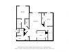 Oaks at St. John_2D_2 Bedroom Floor Plan